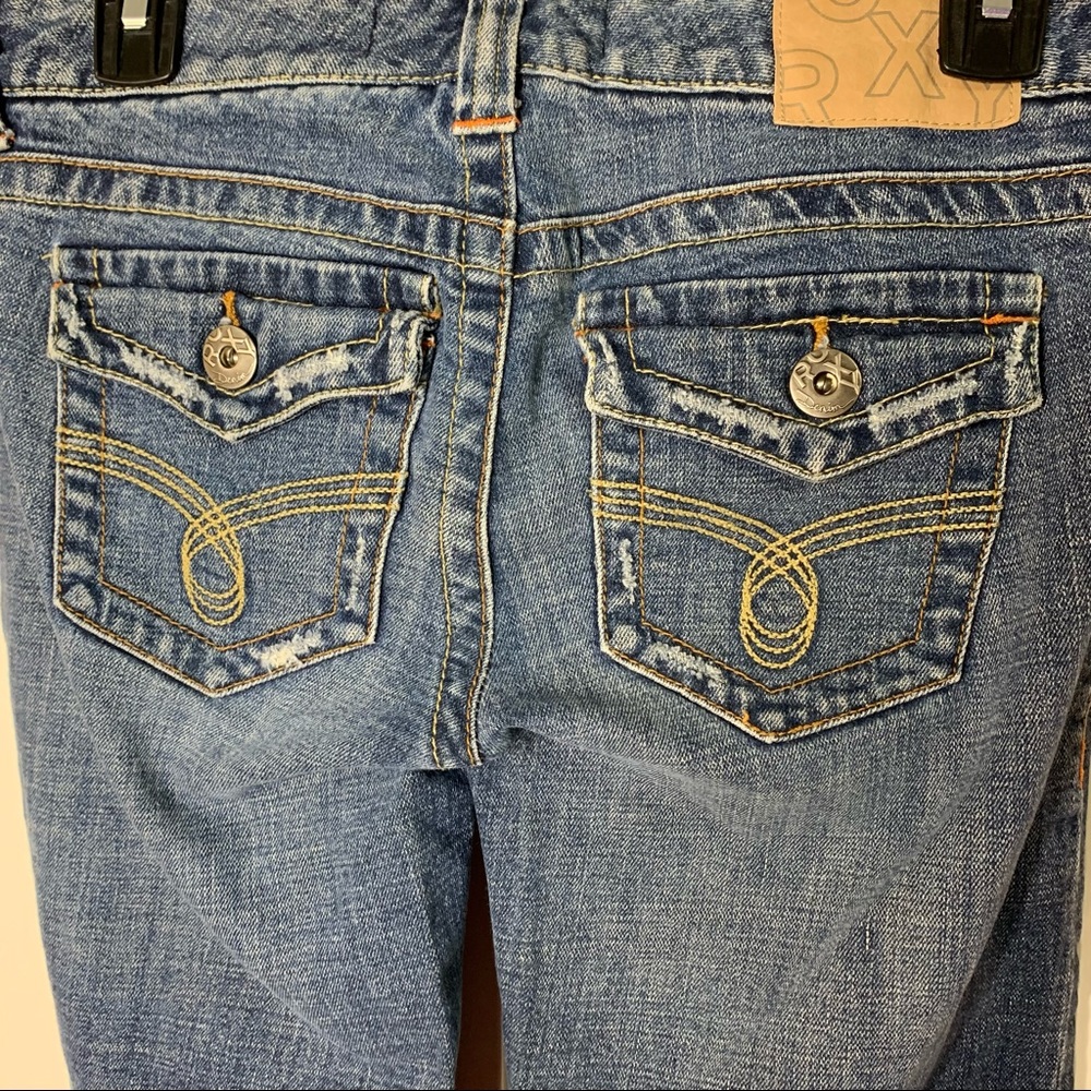 Roxy Cropped Denim Jean Pants - Picture 6 of 12